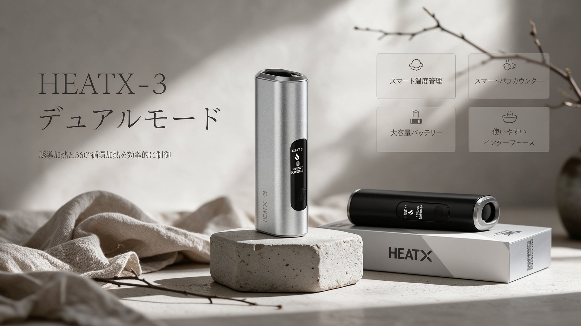 HEATX-3.0 デュアルモード - 誘導加熱と360°循環加熱を効率的に制御